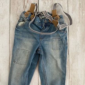 H&M boys jeans with suspenders